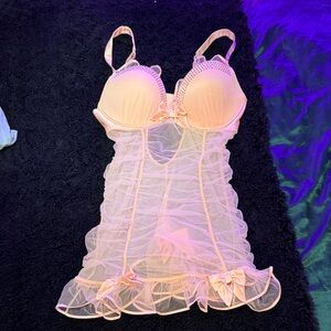 Victoria's Secret Blush Mesh Chemise